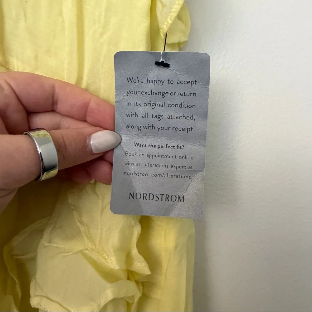 ASTR The Label Ruffle Midi Dress Butter Yellow - Picture 5 of 6